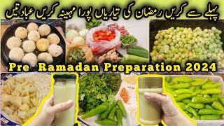 Ramadan Preparation 2024 || Make And Freeze Ramadan Recipes || Pre Ramadan Preparation 2024