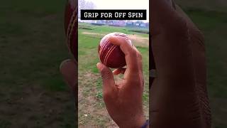 Grip for Off Spin leather ball #cricket #viral #cricketshorts #bowling #offspinbowling #practice