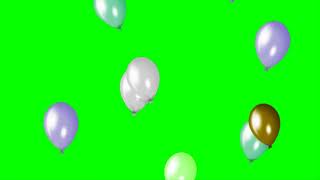 Birthday Balloons / Balões de Aniversário – Green Screen / Chroma Key