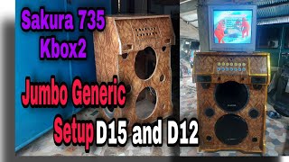 Panibagong design Videoke Jumbo | Sakura 735 Amplifier | Platinum KboX2