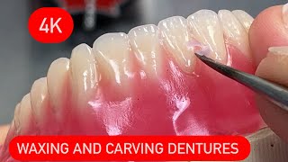 HOW TO WAX DENTURES/تشميع #waxbae #waxing