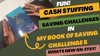 Cash Stuffing My Savings Challenge Book  With Amazon Sales Income | New Savings Challenges On Etsy