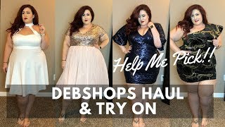 Help Me Pick! DebShops Plus Size Holiday Dress Haul & Try On