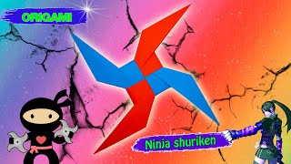 🤩Origami! How to make shuriken Naruto!  Easy star!