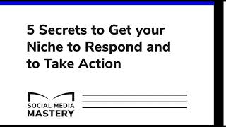 How to get your niche to Respond and Take Action