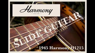 Slide Blues on a WW2 Harmony H1215 Archtop Guitar