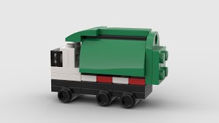 MOC LEGO Garbage Truck speed build in 4K