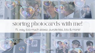 storing photocards w/ me! ☆ ft. even more ateez, purple kiss, bts & more!