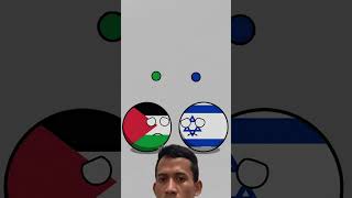 Israel and palestin peace #countryballs #shorts