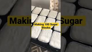 Making 100 Sugar Blocks. #shorts