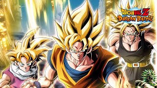 LR PHY Super Saiyan Goku, Gohan And Trunks Stand By OST Extended By AI- Dokkan Battle