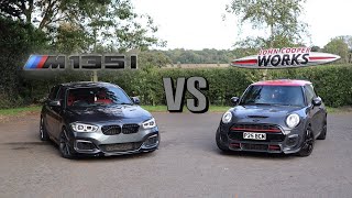 BMW M135i VS F56 JCW - WHAT IS BETTER?! 0-60 TIMES, LOUD FLY BYS!