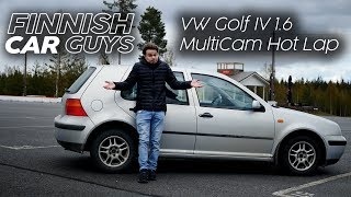 How fast is a 300€ VW Golf IV around a race track?