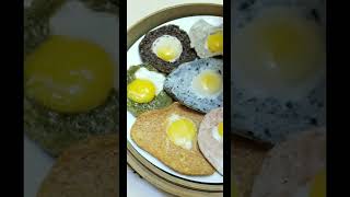 Making of Colorful Fried Eggs #friedegg #eggs #colorful #sunnysideupegg