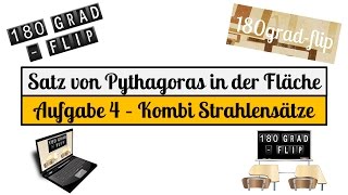 6 Satz von Pythagoras in der Fläche - Kombination Strahlensätze