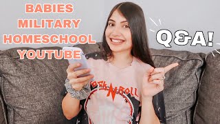 MORE BABIES, MILITARY LIFE, HOMESCHOOL, & YOUTUBE Q&A