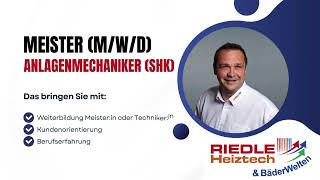 Meister (m/w/d) Anlagenmechaniker (SHK) bei Riedle Heiztech und BäderWelten