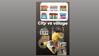 City v/s Village #villagelove🏡🙂 #citylovers🚕🚉🌇 #masumiyat #youtubeshorts #himachalpradesh