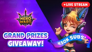 450k Subscribers LIVE STREAM! | Hero Wars