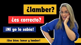 ¿Lamber o lamer? ¿El verbo lamber es correcto? Usos correctos de lamber y lamer. Dato curioso.