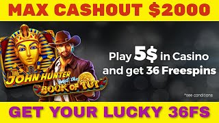 36 FREE SPINS - MAX CASHOUT $2000 🚀🎁🚀WINABET365 CASINO SIGN UP LUCKY BONUS