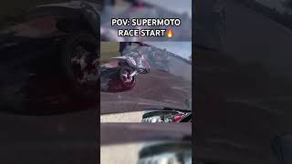 SUPERMOTO RACE STARTS ARE TENSE 😮‍💨😮‍💨 #supermoto #motorcycleracing #racing