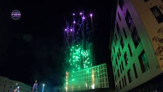 Swansea Christmas Parade fireworks in slow motion   4K