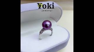 11-12mm freshwater Edison pearl ring with S925 silver