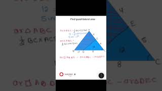 Discover how to calculate the area of a quadrilateral in a given figure.