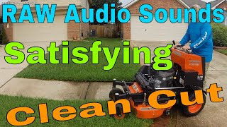 REAL time MOWING Raw audio satisfying sounds lawn care