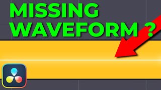 How To Fix Missing Waveforms In Davinci Resolve