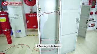 How to Install Direct Type FM200 Tube Fire Suppression System In a Cabinet?