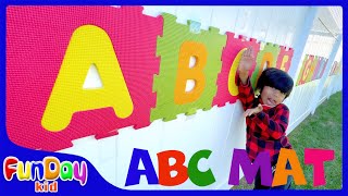 ABC Letter MAT | ABC Puzzle for Toddlers & Kids | Finding Alphabet Letters with Apu - @FunDayKid