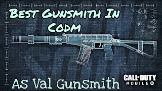 Best As Val Gunsmith In Codm | Best Closerange AR In Codm | Best As Val Class Setup