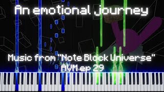 An emotional journey - Music from "Note Block Universe" AVM ep 29 [Piano Cover]