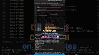 Deploying Cilium CNI on Kubernetes #hellocloud #shorts