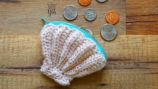 How to Make a Seashell Coin Purse - Free Crochet Pattern by Yay For Yarn