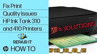 HP InkTank 310_319 Colour print problem || HP printer color missing problem ||