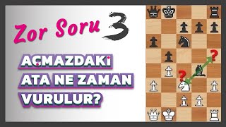 Satranç - Zor Soru 3 | Açmazdaki f3/f6 atı ile takas ne zaman yapılmalı? | Satranç Soruları 2020