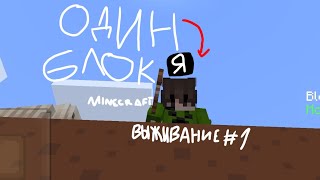 🤫Выживание на ОДНОМ БЛОКЕ ЧЕЛЛЕНДЖ! Один Блок #1 Майнкрафт| Группа-Вадан