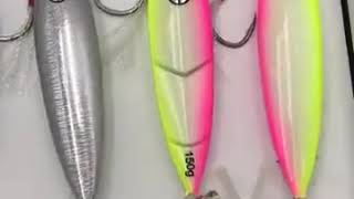 As brand slow pitch jigs .strong glow performance with nice glow hooks attached .