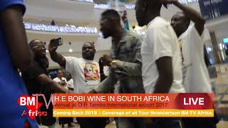 BOBI WINE Live in South Africa : Arrival at O.R Tambo International Airport