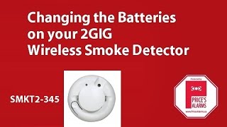 2GIG SMKT2 345 Smoke Detector Battery Replacement