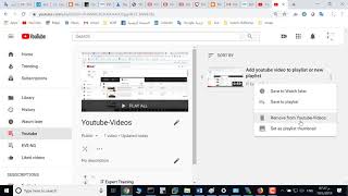 How to delete youtube video from playlist