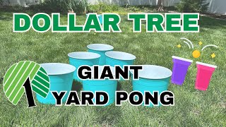 Dollar Tree Giant Yard Pong