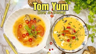 How to make Clear or Creamy TOM YUM Recipe | Chef Darlene