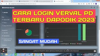 CARA LOGIN VERVAL PD TERBARU DAPODIK 2023