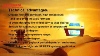 High Rate Max Range VRLA Battery