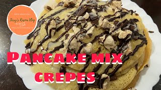 How to make easy Delicious Pancake Mix Crepes #Pancake #Crepes #Terryskusinavlog