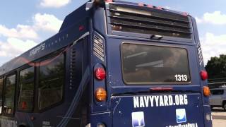 Krapf's Transit: Navy Yard Shuttle Novabus LFS #1313 Rev and Backfire